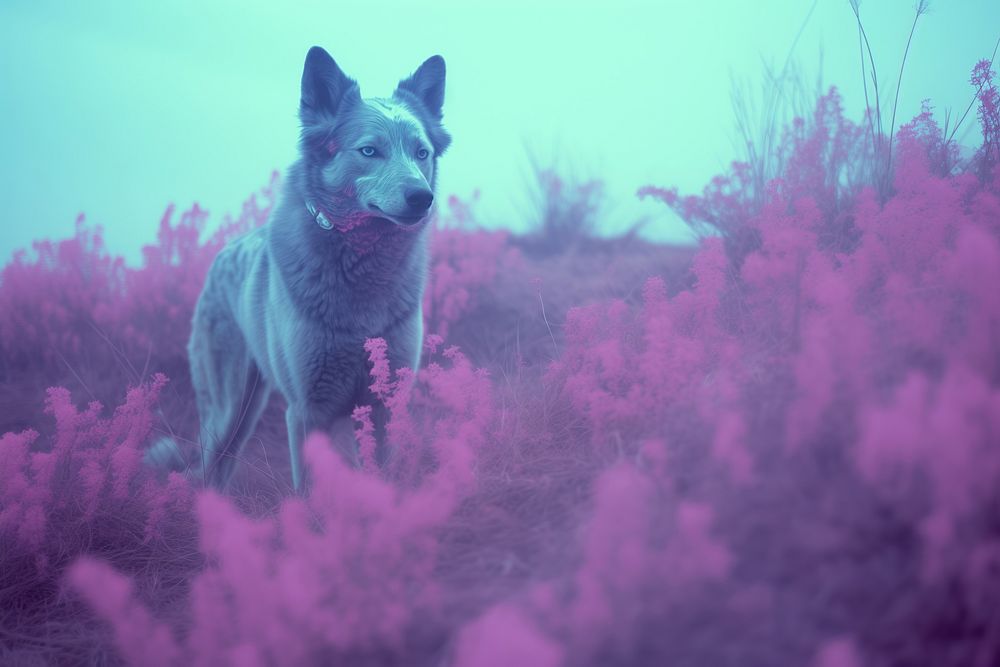 Wolf in the wild. AI generated Image by rawpixel.