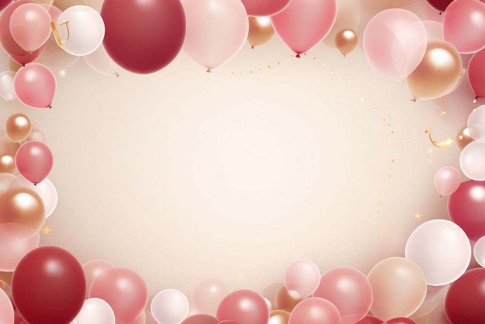 Balloon backgrounds pink celebration. AI generated Image by rawpixel.