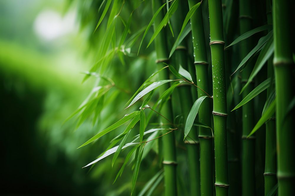 Bamboo forest plant backgrounds. AI generated Image by rawpixel.