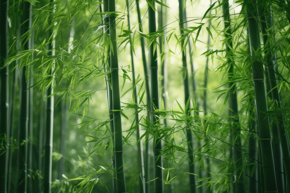 Bamboo forest plant tranquility. AI generated Image by rawpixel.