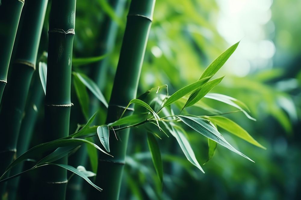 Bamboo plant tranquility agriculture. AI generated Image by rawpixel.
