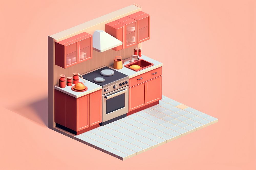 Kitchen appliance microwave cabinet. AI generated Image by rawpixel.