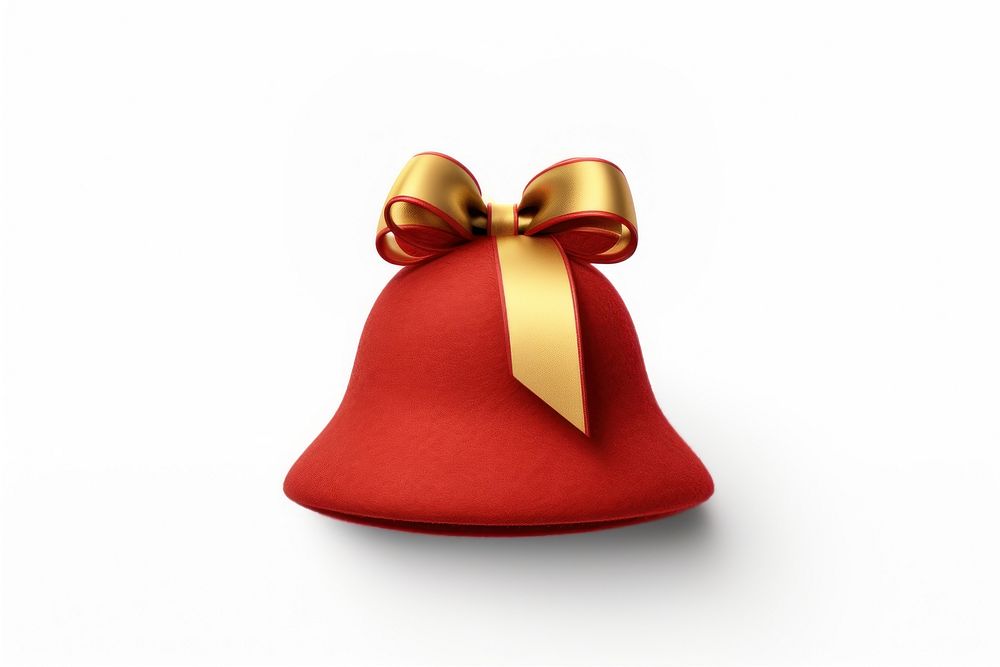 Christmas bell christmas ribbon gold. AI generated Image by rawpixel.