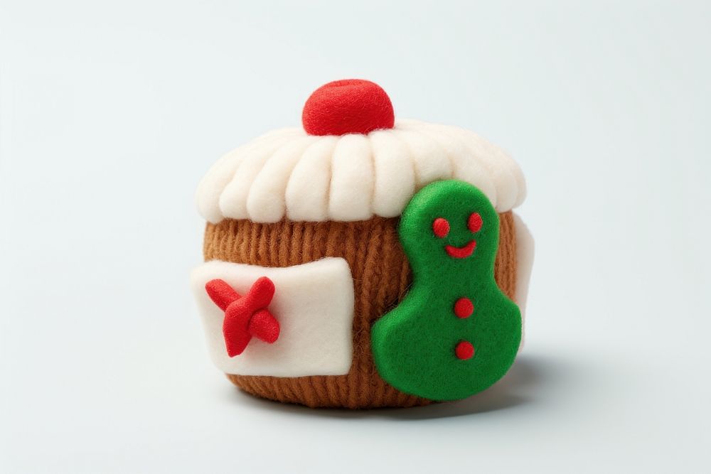 Christmas food christmas dessert cupcake. AI generated Image by rawpixel.