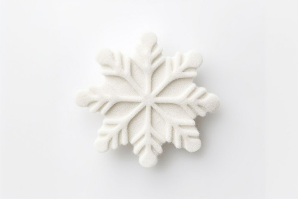 Christmas snowflake christmas white white background. AI generated Image by rawpixel.