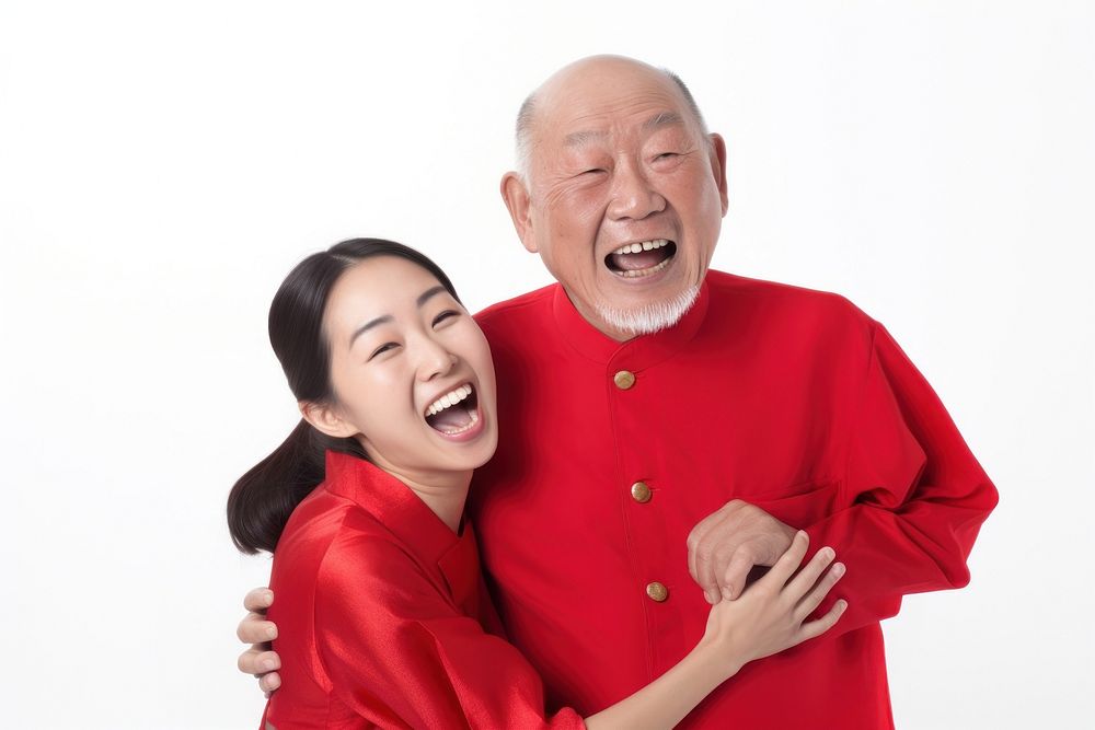 Laughing portrait adult happy. AI generated Image by rawpixel.