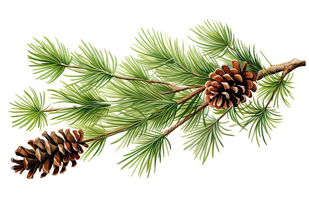 Christmas tree branche fir twig pine christmas plant. AI generated Image by rawpixel.