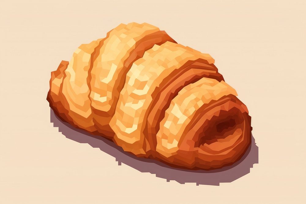 Croissant food viennoiserie ammunition. AI generated Image by rawpixel.