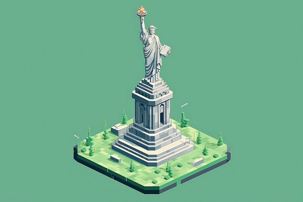 Statue art sculpture landmark. AI generated Image by rawpixel.