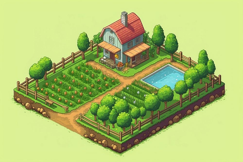 Simple farm architecture outdoors building. AI generated Image by rawpixel.