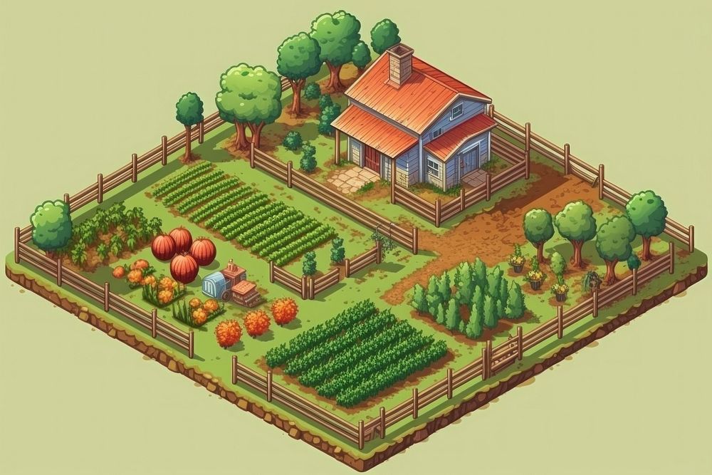Simple farm architecture building outdoors. AI generated Image by rawpixel.