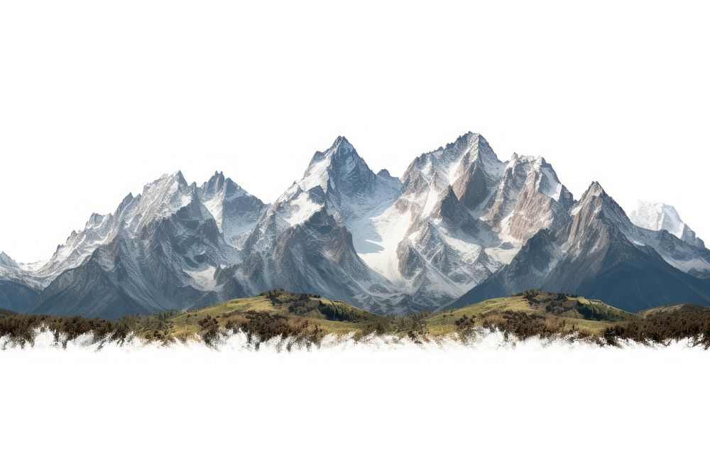 Mountain range landscape panoramic outdoors. AI generated Image by rawpixel.
