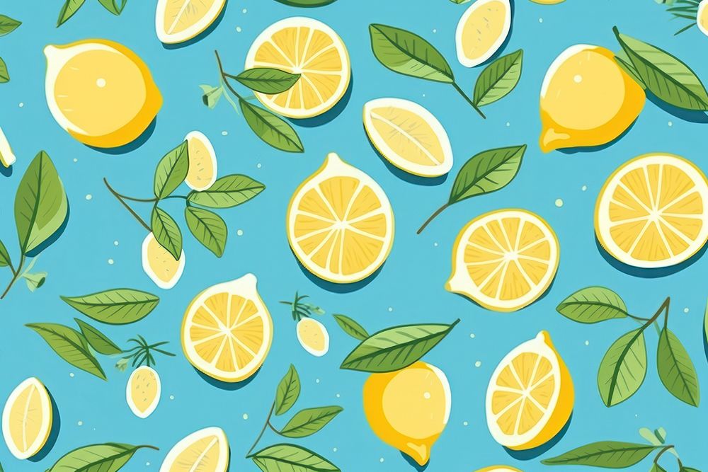 Lemon backgrounds pattern fruit. AI generated Image by rawpixel.