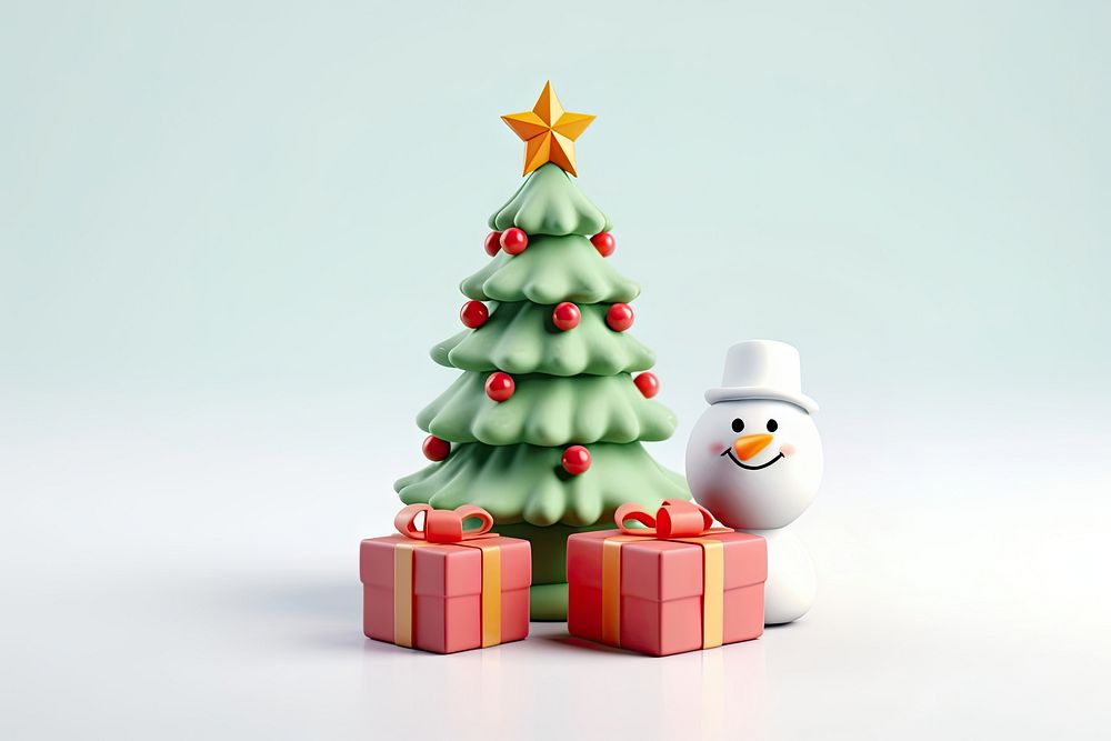Christmas snowman decoration winter. AI generated Image by rawpixel.