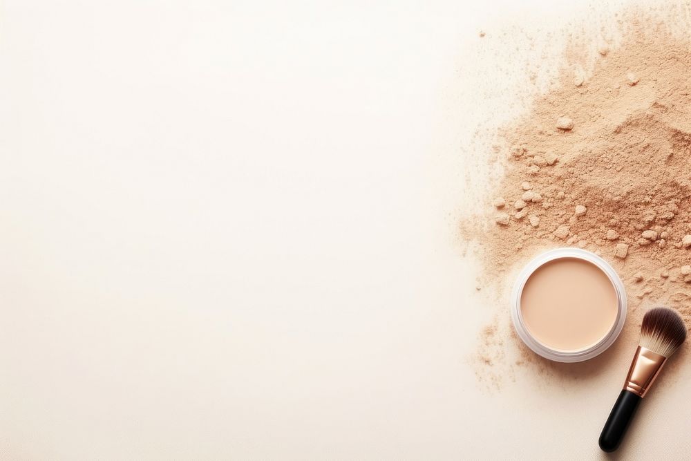 Woman cosmetics accessories powder ingredient copy space. AI generated Image by rawpixel.