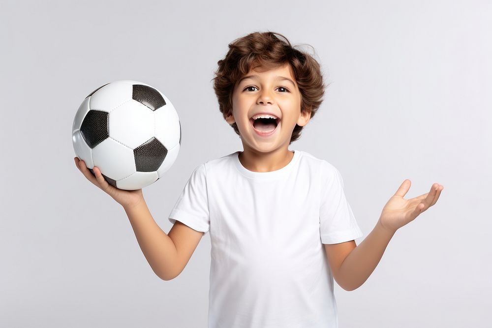 Boy football portrait sports. AI generated Image by rawpixel.