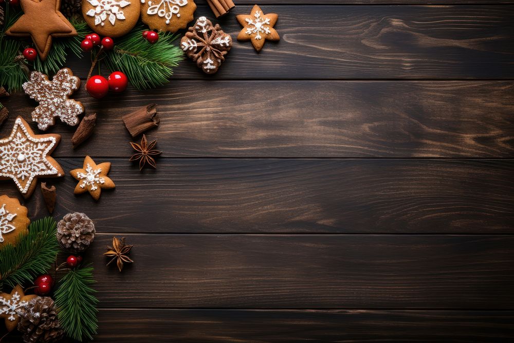 Wood floor christmas wood backgrounds. AI generated Image by rawpixel.