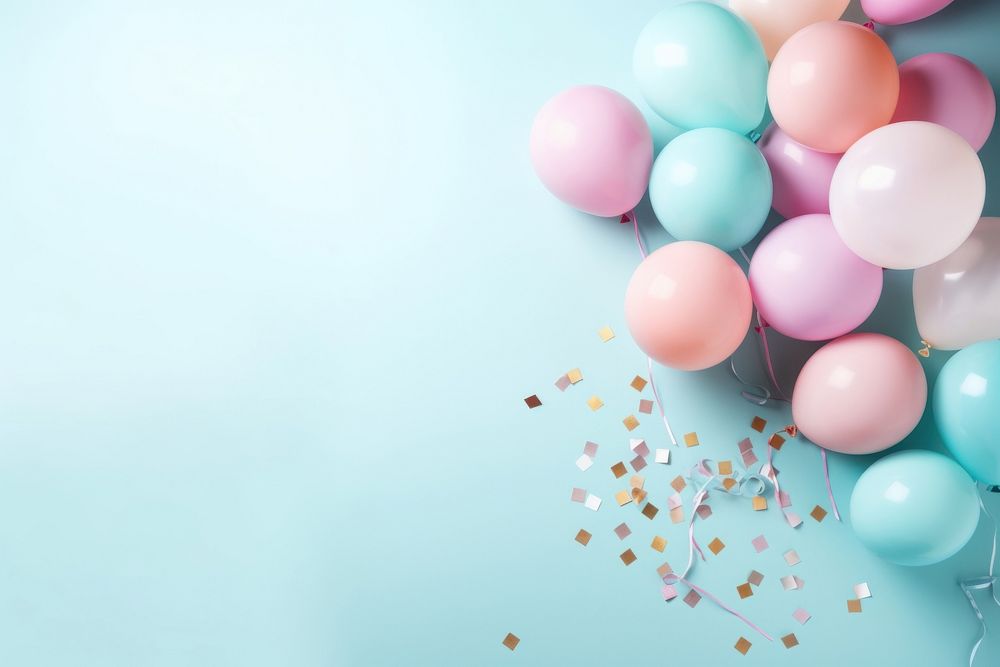 Birthday assets balloon backgrounds celebration. AI generated Image by rawpixel.