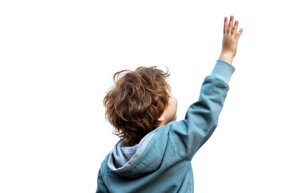 Child hand boy white background. AI generated Image by rawpixel.
