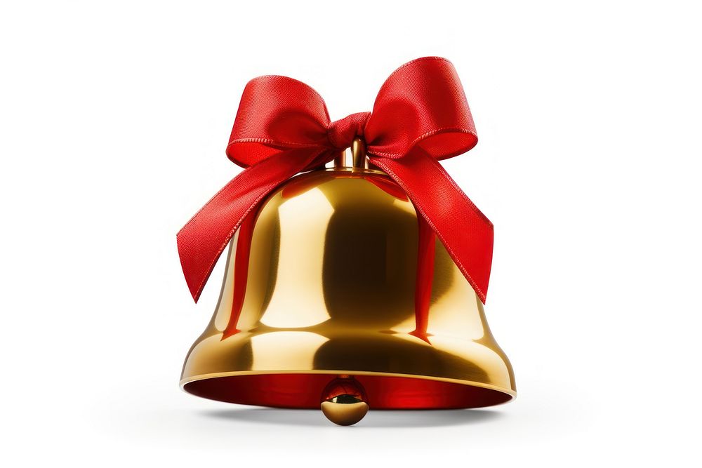 Christmas bell christmas white background celebration. AI generated Image by rawpixel.