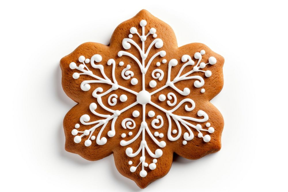 Gingerbread cookie christmas dessert icing. AI generated Image by rawpixel.