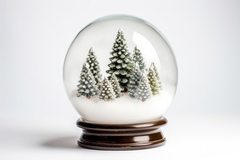Christmas snowball christmas tree plant. AI generated Image by rawpixel.