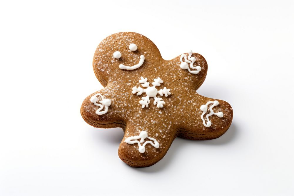 Gingerbread cookie dessert icing food. AI generated Image by rawpixel.