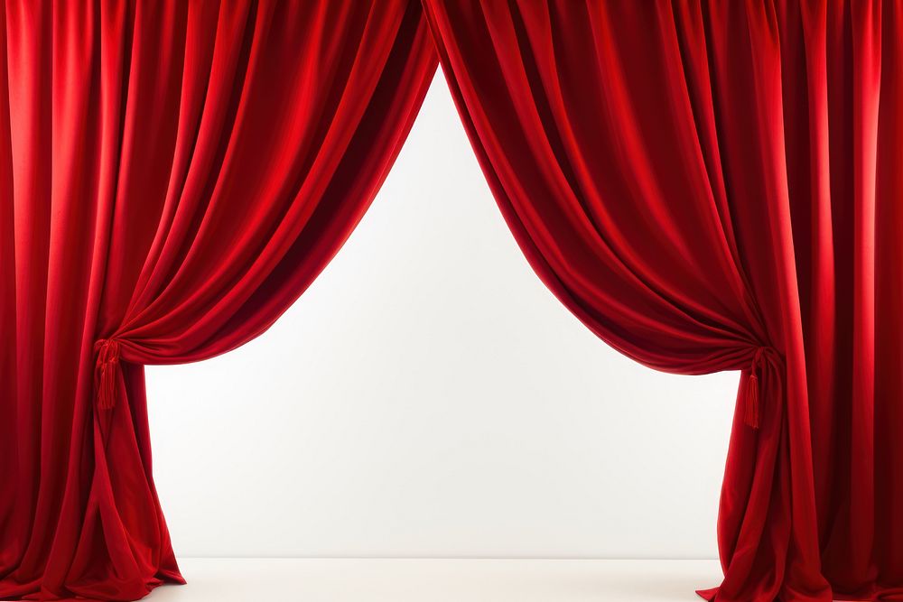 Red Curtain border curtain backgrounds red. AI generated Image by rawpixel.