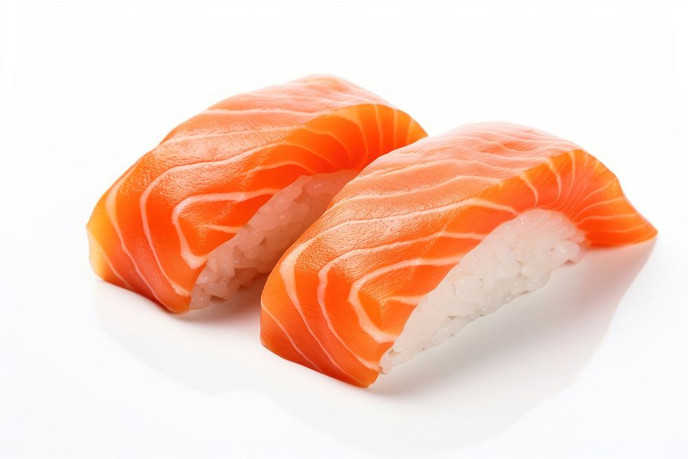 Salmon sushi seafood rice dish. AI generated Image by rawpixel.
