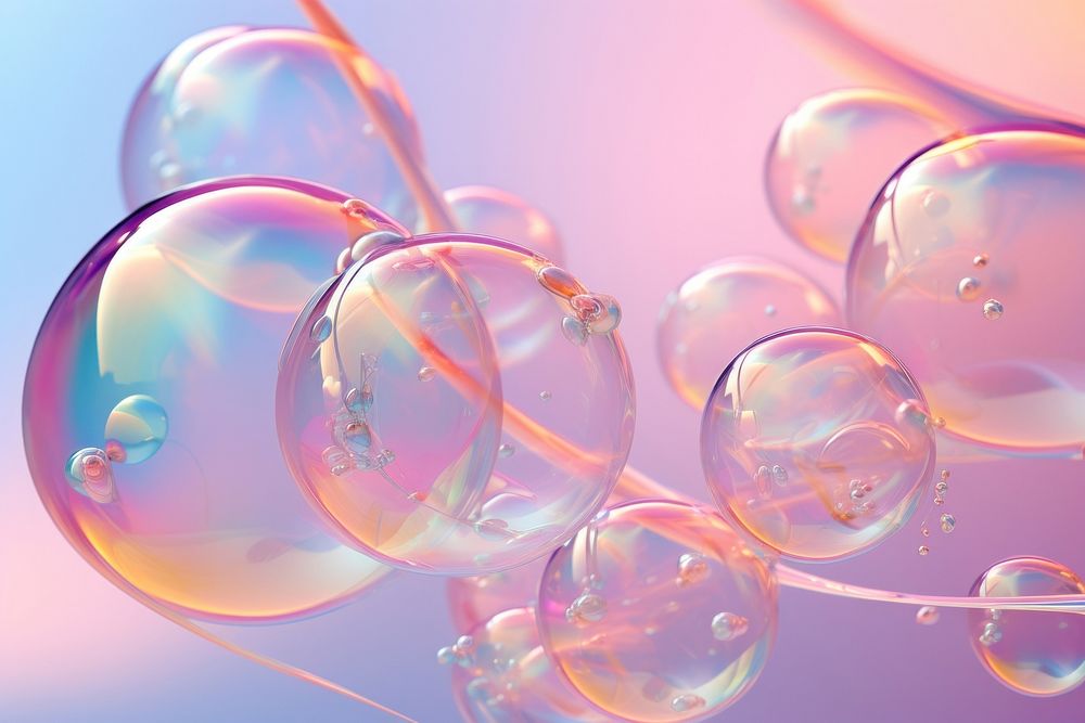Soap bubbles backgrounds sphere transparent. AI generated Image by rawpixel.