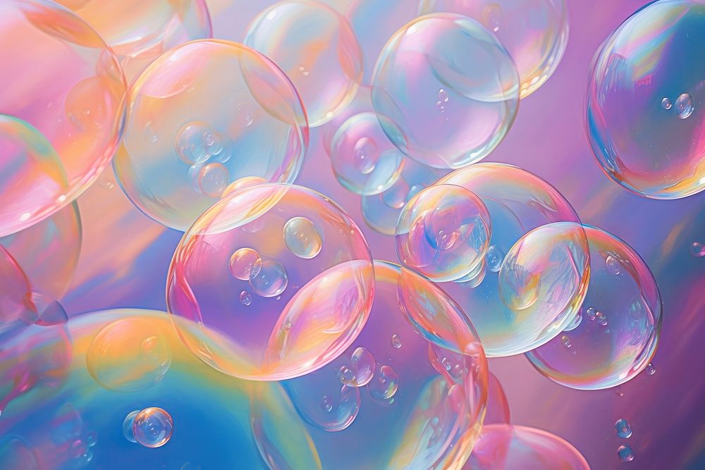 Soap bubbles backgrounds pattern lightweight. | Premium Photo ...