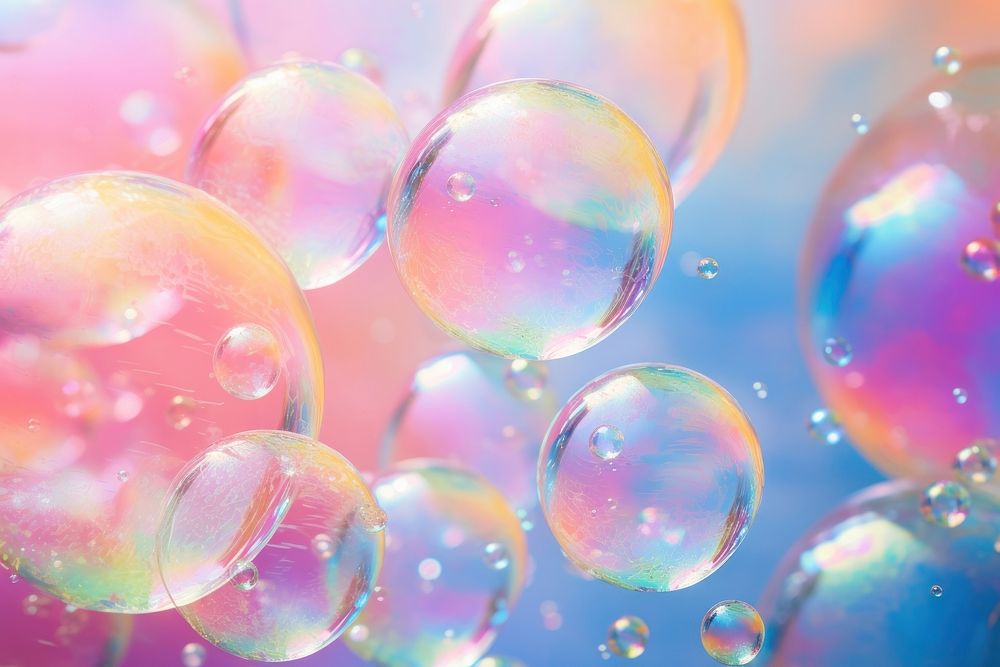 Soap bubbles backgrounds transparent lightweight. AI generated Image by rawpixel.