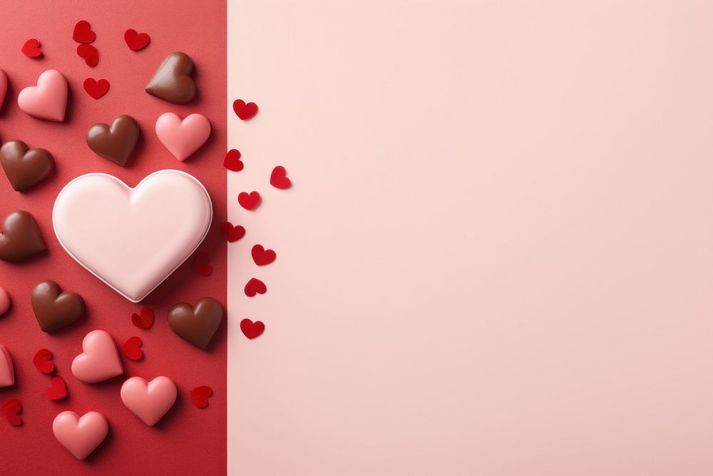 Valentine chocolate celebration copy space decoration. AI generated Image by rawpixel.