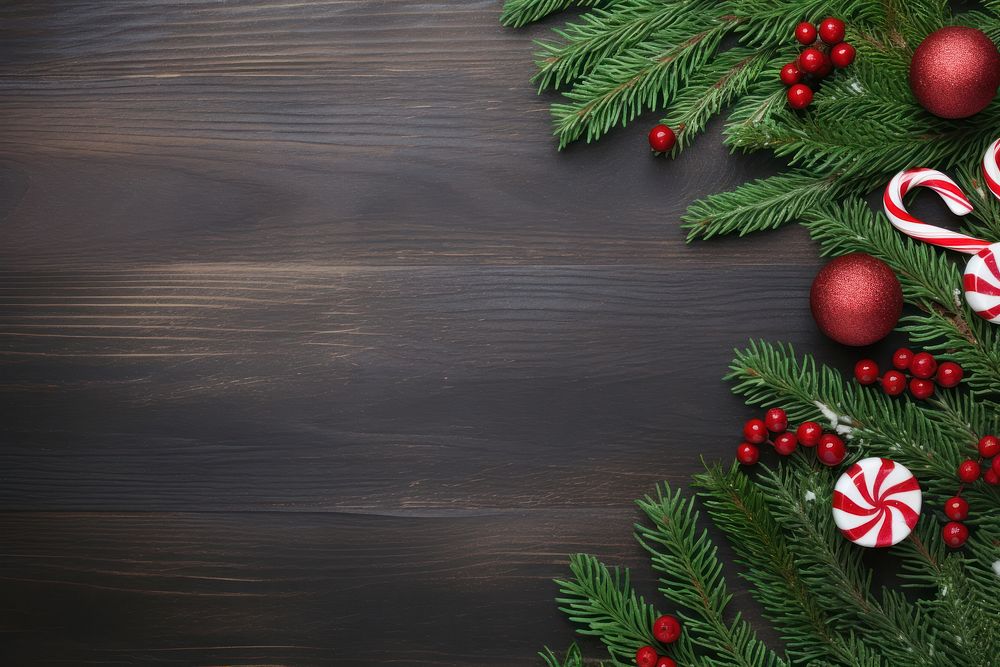 Christmas background backgrounds branch wood. AI generated Image by rawpixel.