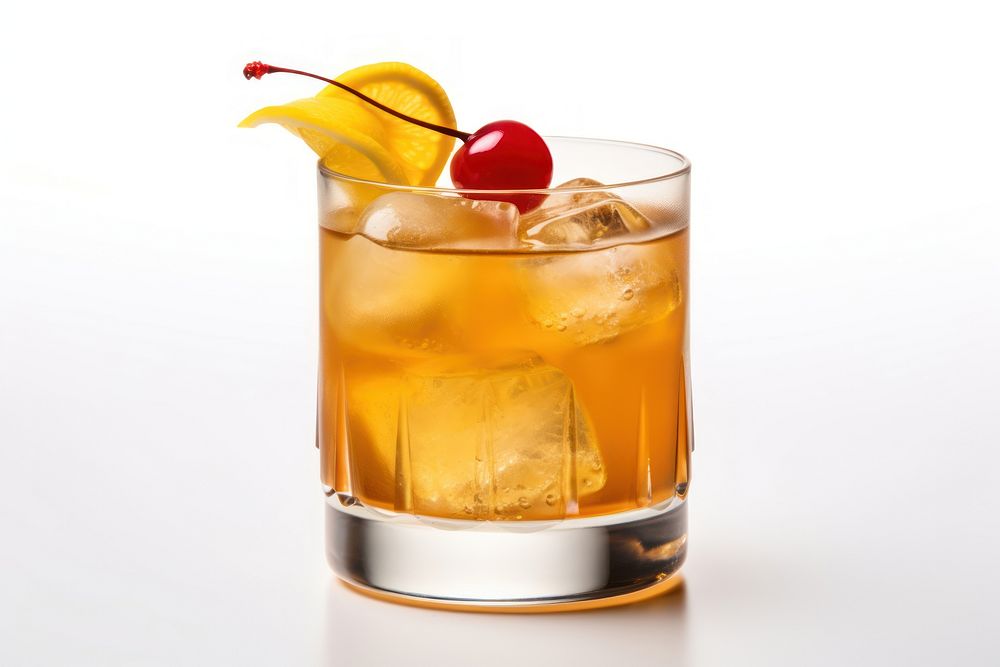 Cocktail whiskey drink food. AI generated Image by rawpixel.