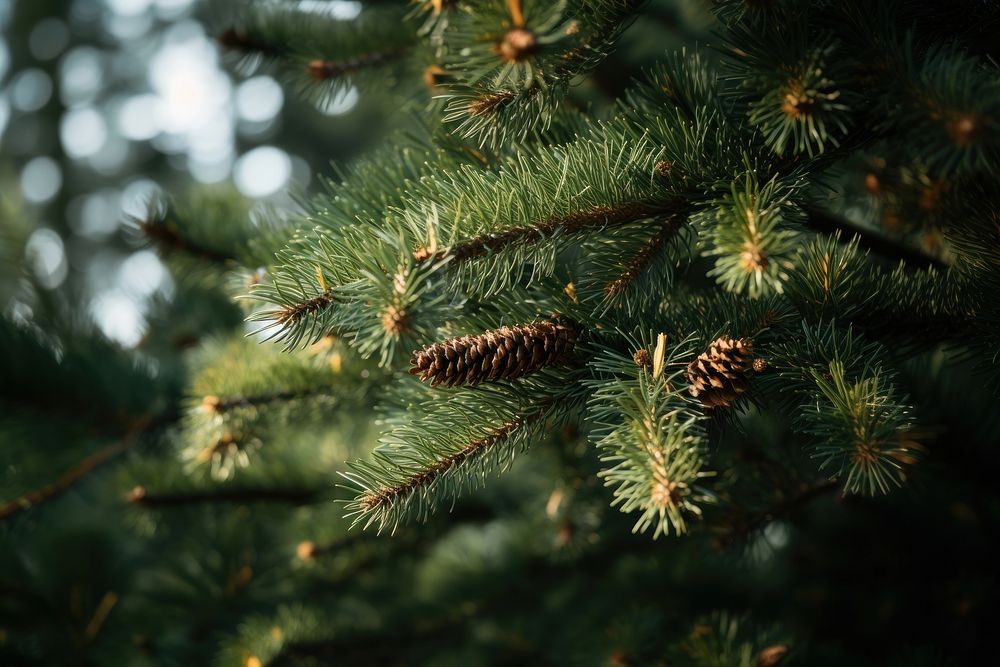 Pine tree backgrounds christmas plant. AI generated Image by rawpixel.