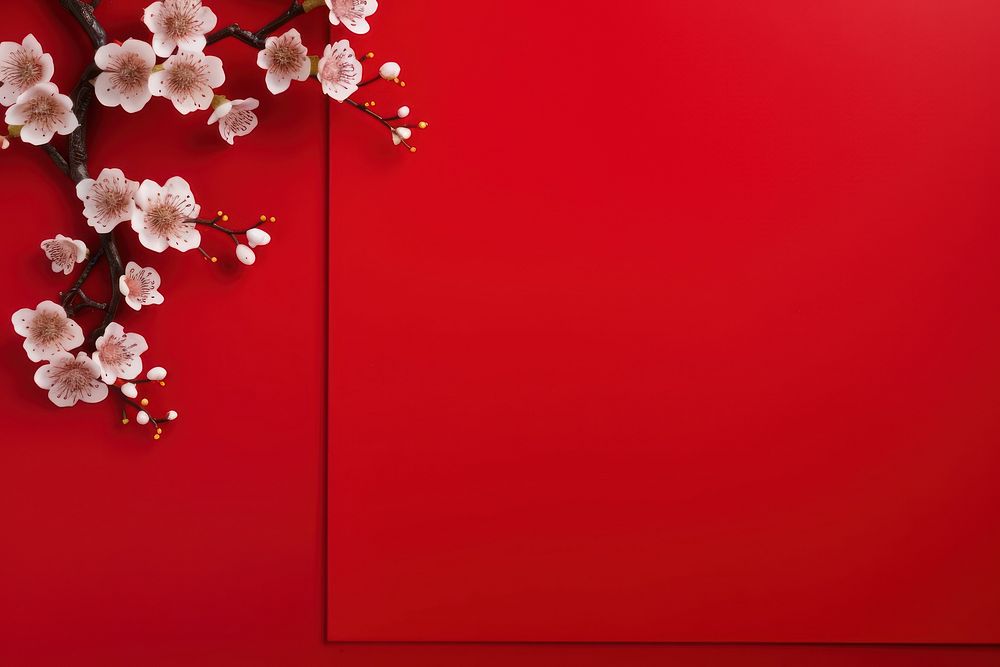 Chinese backgrounds flower petal. AI generated Image by rawpixel.
