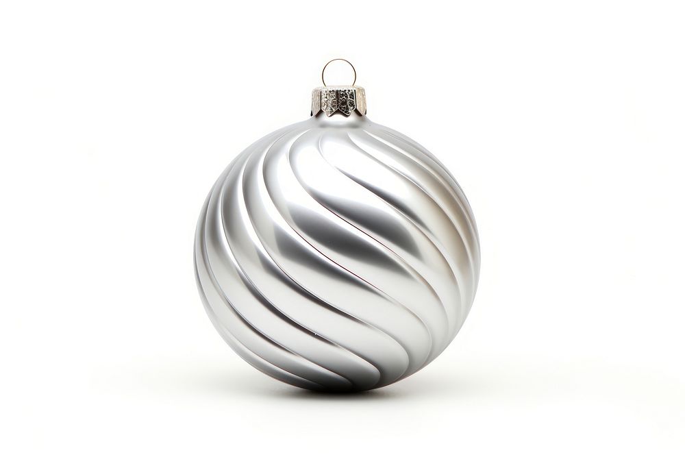 Silver christmas ornament pattern white background celebration. AI generated Image by rawpixel.