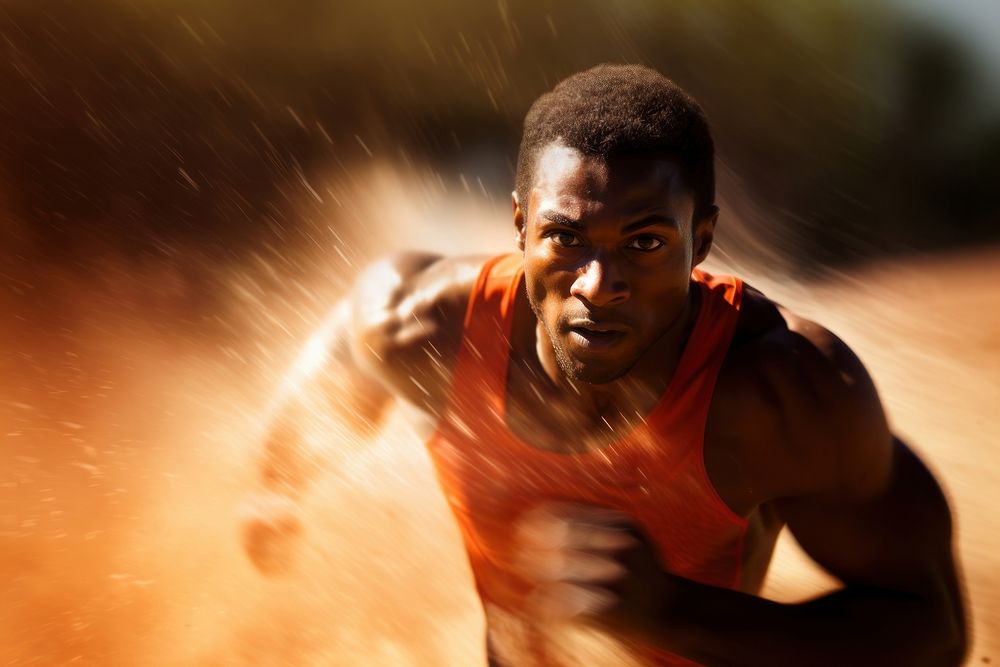 Runner speed determination competition. AI generated Image by rawpixel.