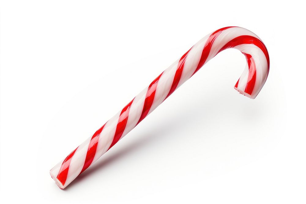 Christmas candy cane confectionery white background lollipop. AI generated Image by rawpixel.