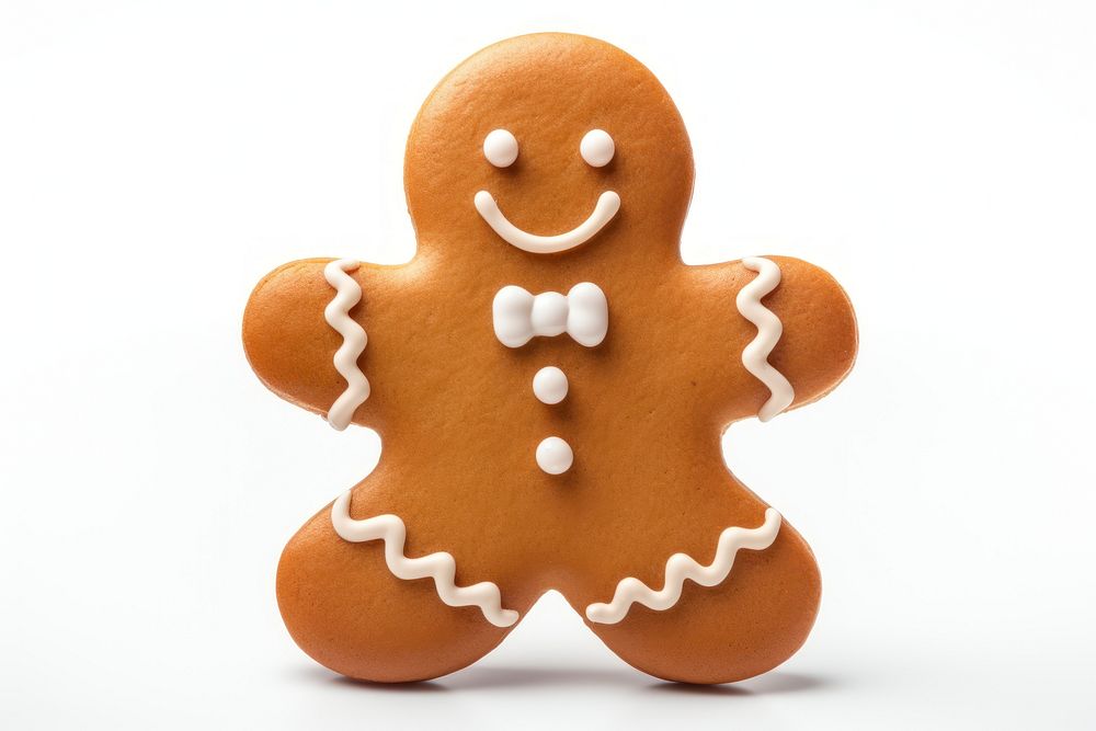 Ginger bread man gingerbread dessert cookie. AI generated Image by rawpixel.