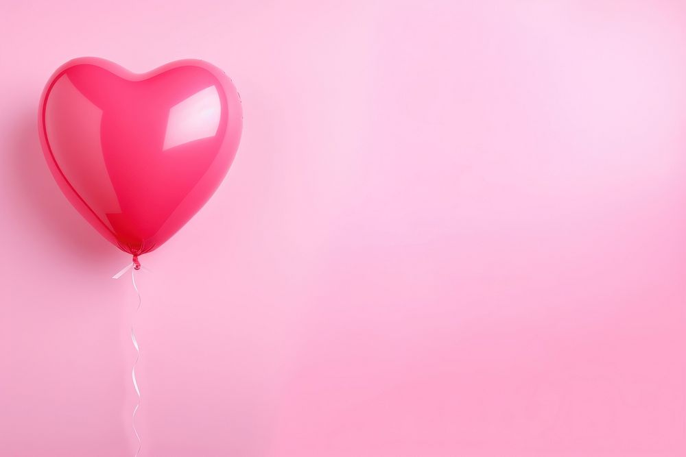 Pink heart balloon backgrounds celebration softness. AI generated Image by rawpixel.