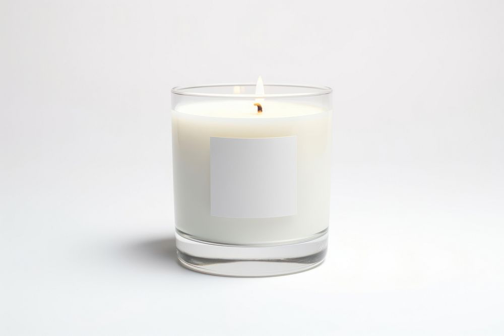 Candle white milk white background. AI generated Image by rawpixel.