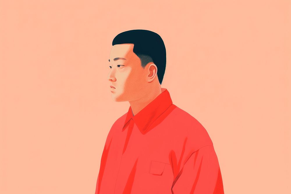 Chinese man adult portrait headshot. AI generated Image by rawpixel.