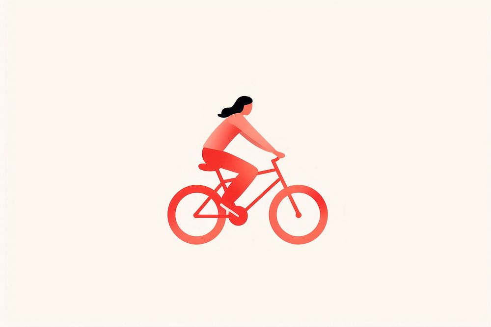 Woman riding bicycle vehicle cycling sports. AI generated Image by rawpixel.