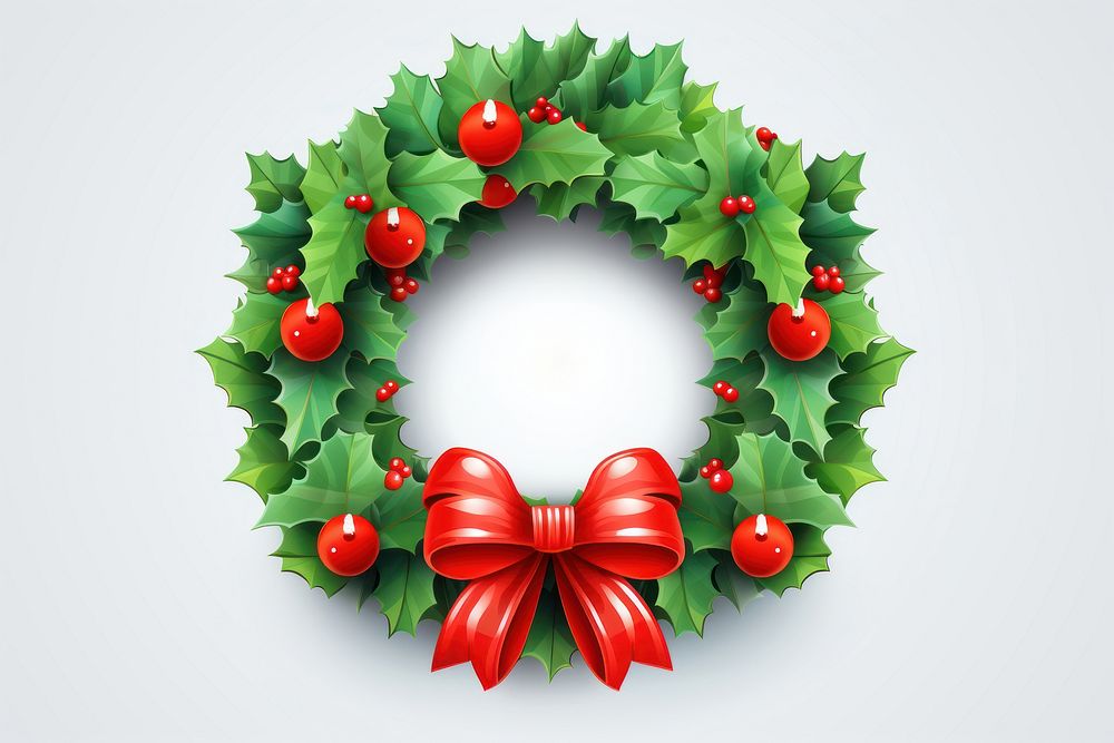 A christmas wreath celebration decoration freshness. AI generated Image by rawpixel.