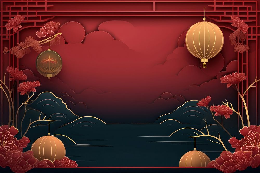 Chinese new year backgrounds red chinese new year. AI generated Image by rawpixel.