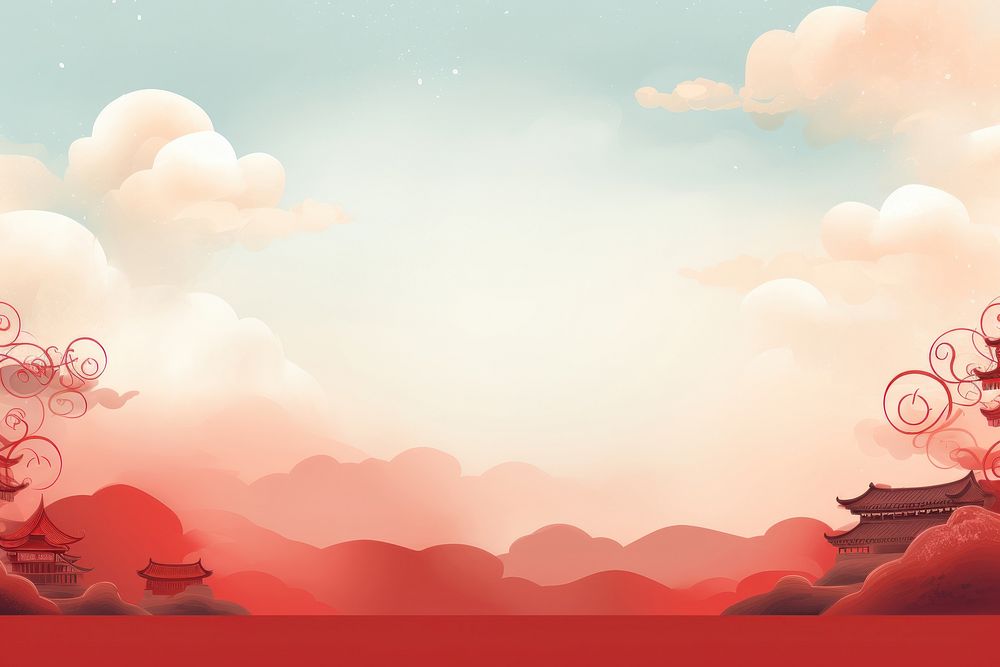 Chinese New Year outdoors nature sky. AI generated Image by rawpixel.