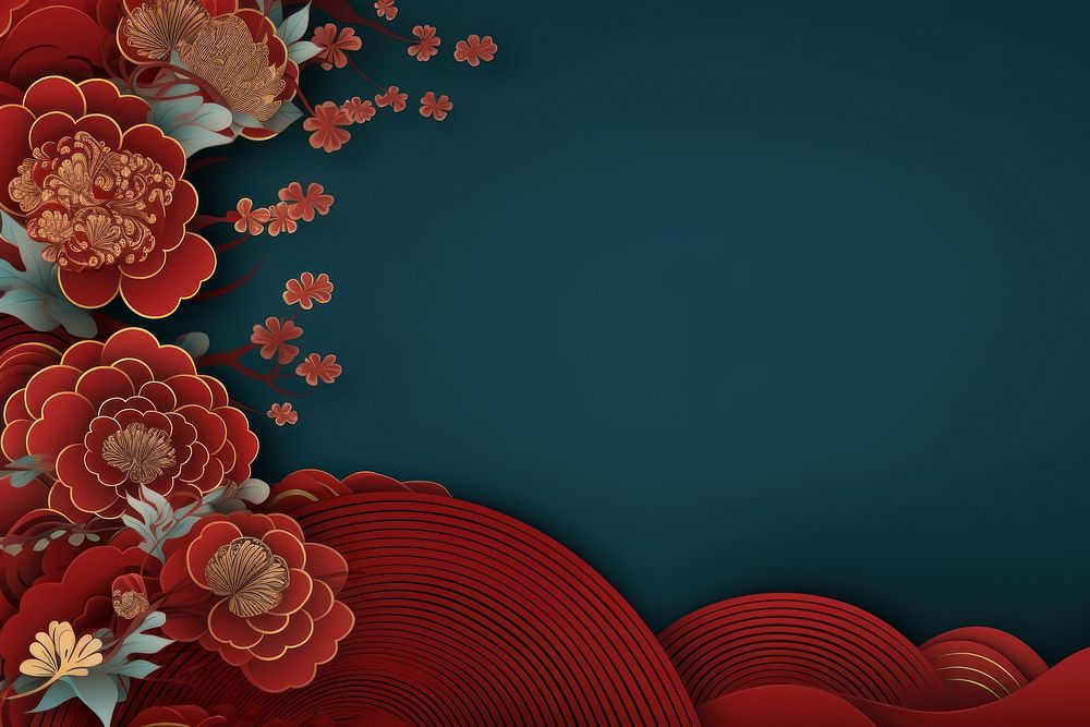 Chinese new year backgrounds pattern red. AI generated Image by rawpixel.