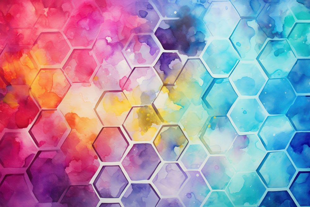 Hexagons backgrounds honeycomb textured. AI generated Image by rawpixel.